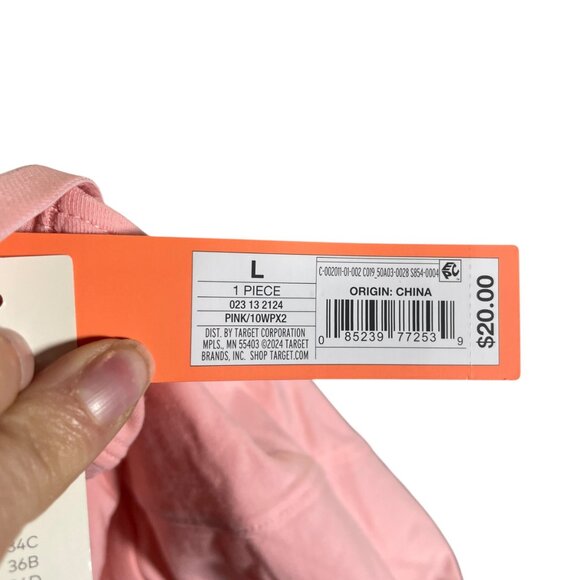 Colsie Pink One-Piece Bodysuit Large Adjustable Straps Keyhole Detail - Picture 4 of 4